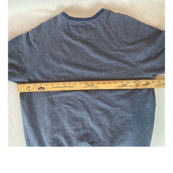 Charleston Threads sweatshirt large blue white soft fleece lined fun gently worn - Picture 6 of 11